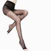 Jingdong Supermarket Langsha stockings 5 ​​Pisces mouth open-toed pantyhose thin section black silk sexy double plus crotch female silk socks gray all