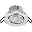 Three male aurora led spotlights thin background wall ceiling cows eye light angle adjustable 3W hole 75MM car aluminum 6000K white light