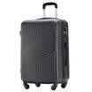 Y6 Trolley Case Caster Large Capacity Baggage Trip Box Boarding Passing ABS Zippered Box 24 &quot4720-24 Black