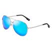 Parsons PARZIN fashion frogs paragraph polarized sunglasses couple polarized driving sunglasses 8079 silver frame reflective film ice blue