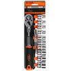 Huafeng Jujian HF-89609B 12-piece auto repair tools set 125mm series quick ratchet wrench sleeve sets