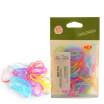 Three SEMBEM rainbow hair about 100 portable multi-color high elastic stretch rubber band elasticity easy to break