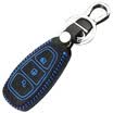 Huashi Toyota Highlander key bag hand sewing smart two-button black special steam key set keychain