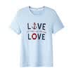 Semir T-shirt short-sleeved T-shirt women&39s round neck shirt embroidery printing students 12216000011 light blue S