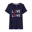 Semir T-shirt short-sleeved T-shirt female round neck shirt embroidery printing students 12216000011 light gray l