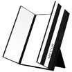 Jingdong Supermarket Mika MECOR LED makeup mirror three fold face portable mirror with a small mirror 1823