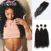 8A Malaysian Curly Hair With Closure YYONG Malaysian Deep Curly Wave Hair 3 Bundles Malaysian Kinky Curly Hair With Closure