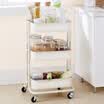 YICAINIANHUA 3 tiers metal kitchen storage rack cart