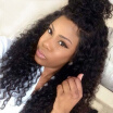 180 High Density Lace Front Human Hair Wigs Malaysian Curly Frontal Lace Wig 10-24"inches For Black Women