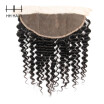 HHHair Indian Deep Wave Lace Frontal Closure Human Hair Extensions Ear to Ear 13x4 inch Lace Frontal Closure