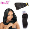 Wholesale Human Hair Peruvian Straight 4Boudles with Closure Peruvian Virgin Hair Straight Bundles with Lace Closure Extensiond