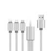 Huayi car charger line rose gold three-in-one charging line type-c Apple Andrews for the millet phone modified for