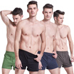 BXMAN loose men&39s underwear men&39s flat pants cotton knitted Aloo business solid color four pants to increase the code element combination of four 180XL