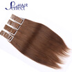 Cheap tape in human hair extension 20pcs lot double drawn brazilian virgin hair free shipping tape hair extension