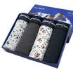 Mens underwear mens underwear 4 fashion net flower modal fiber boxer briefs 8j806L