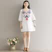 CITYPLUS Embroidery Vintage Dress CWQZ173151