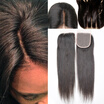 Malaysian Straight Closure Malaysian Virgin Hair Malaysian Closure Free Part Lace Closure Three Part Human Hair Closure Piece