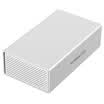 YottaMaster PS200RU3 35 inch USB30 array cabinet SATA30 serial desktop hard drive RAID cabinet aluminum dual disk hard disk box support 10TB hard disk silver