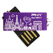 PNY USB20 metal twin U disk 64G romantic purple