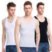 Polaris cashmere cotton men&39s vest thread sports vest bottoming shirt black&white gray 3 pieces B619200111 black&white gray 3 pieces installed XXL