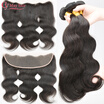 Cy May Hair Brazillian Body Wave With Frontal Closure 8a Unprocessed Human Hair Bundle With Frontal Closure Ear To Ear Frontal
