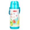 Fisher-Price cups children&39s straws cups male&female students stainless steel straps kettle 400ML pink