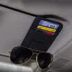 Huazhe car glasses clip car sun visor card holder auto supplies business card paper clip car glasses clip multi-function car storage car sunglasses clip brown