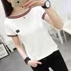 VIVAHEART short-sleeved T-shirt female Korean casual wild shirt shirt compassionate VWTD174235 white L