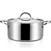 Jingdong supermarket platinum Dili Bodeux Knight soup pot 24cm 304 overall three-tier stainless steel pot stew pot