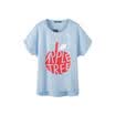 Semir Semir short sleeve T-shirt half-sleeved shoulder casual letter creative print T-shirt 19037000605 pink M