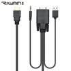 Rui Ming LA252102 VGA to HDMI cable HD line VGA revolution hdmi public computer connected TV converter adapter 2 meters