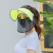 Jingdong Supermarket Dusenna DUSENNA sun hat female summer sun protection sun hat cap cap sunscreen cap empty cap ice silk double-sided pink
