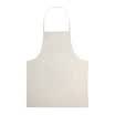 Japanese-style cotton striped apron white tea gray