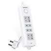 Effective deli 18205 new national standard 6-bit combination hole 3 meters anti-electric control switch socket plug plug