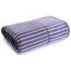 Ji Bai pure cotton yarn-dyed multi-arm cut leather anti-bacterial towel gray 70 140cm 380g article