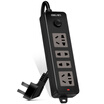 Effective deli 18232 new national standard 6 3 m anti-electric total control switch socket plug plug