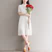 City Plus CITYPLUS Faculty of Arts&Crafts Wind Chiffon One Piece Retro Swing Skirt CWQZ174450 Gray L