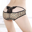 T pants sexy lace thong temptation to bow underwear sexy leopard exposed hip Panties underpants Erotic Briefs