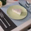 Po You Ni kitchen mats PVC insulation mats non-slip table mats restaurant anti-hot Western mats household tableware mat 4 pieces DQ9034-15 &lt4 pieces installed&gt