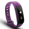 Move pac pic heart bracelet smart bracelet sports bracelet smart movement recognition sleep monitor step call reminders waterproof charm purple