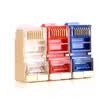 AMPCOM AMCAT5EBGP050 BU ultra-five shielded crystal head pure copper gold-plated CAT5E cable RJ45 network connector connector blue 50