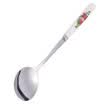 Sunshine flying song stainless steel ceramic tableware ceramic stainless steel red rose long handle main spoon single loaded