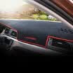 Huashi Lingdu light pad 15-18 Lingdu central control instrument panel sunscreen insulation dark pad auto supplies modified special black red edge