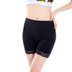Jingdong Supermarket Ms Langsha security pants anti-emptied thin lace female large size underwear sexy three pants leggings 3 black&white 1