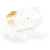 Sanba SANBAO high-quality 4P4C phone crystal head 50 bag JACK gold-plated shrapnel high-quality flame retardant materials contact transmission perfor Sanba SANBAO high-quality 4P4C phone crystal head 50 bag JACK gold-plated shrapnel high-quality flame retardant materials contact transmission perfor