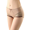 The United States&the United States&the ladies underwear European lace pure cotton crotch waist pants female 4 loaded color khaki pink light purple L code