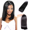 Ms Cat Hair Products Brazilian Virgin Hair With Closure 3 Bundle &1 Lace Closure 8a Unprocessed Straight Human Hair With Closure
