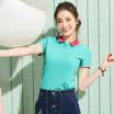 Semir short body T shirt lady summer sweet doll collar collar Polo shirt 19037000601 rose red S