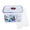 Locks&buckles plastic sealed storage box storage box storage box storage box can be used as medicine box medicine box storage box storage box HPL838 transparent 9L