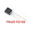 20pcslot 79L05 ws79L05 TO-92 5V 100mA voltage regulator new original free shipping